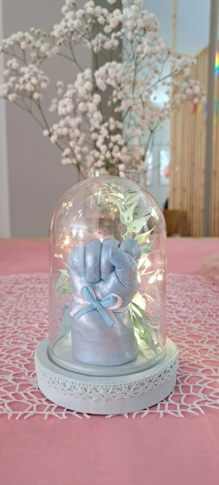 Gipsabdruck Newborn Hand Faust in Glocke Nordhausen